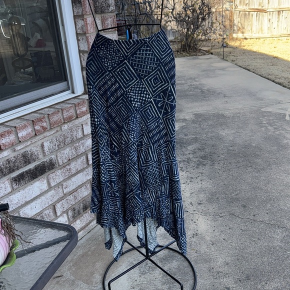 NWT Lauren Ralph Lauren Asymmetrical Blue White Skirt S $99 - Picture 4 of 7